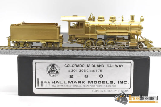 Ho Brass - Hallmark Colorado Midland Pikes Peak Class 175 2 - 8 - 0 Unpainted Steam