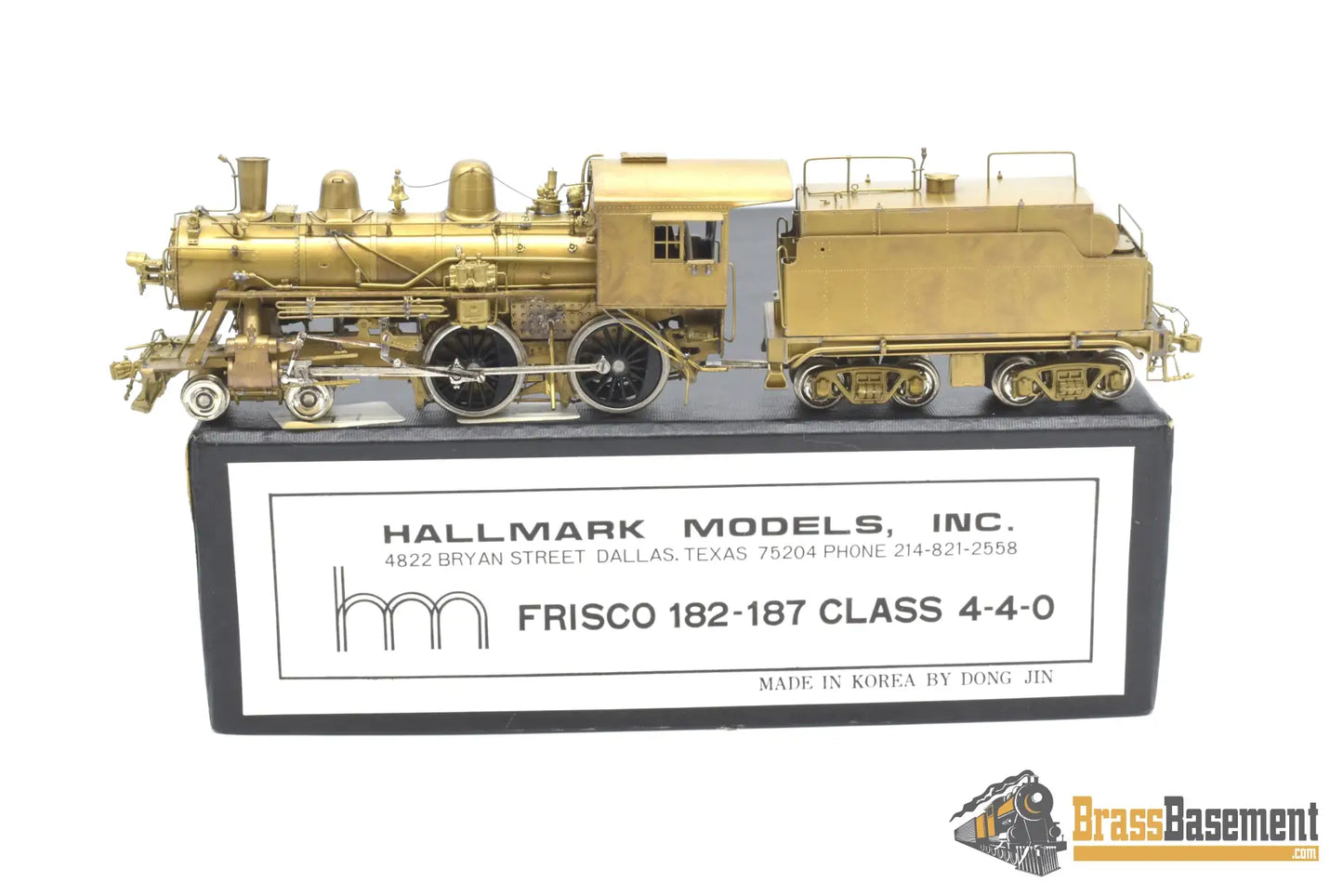 Ho Brass - Hallmark Frisco 182 - 187 Class 4 - 4 - 0 ’American’ Unpainted Steam