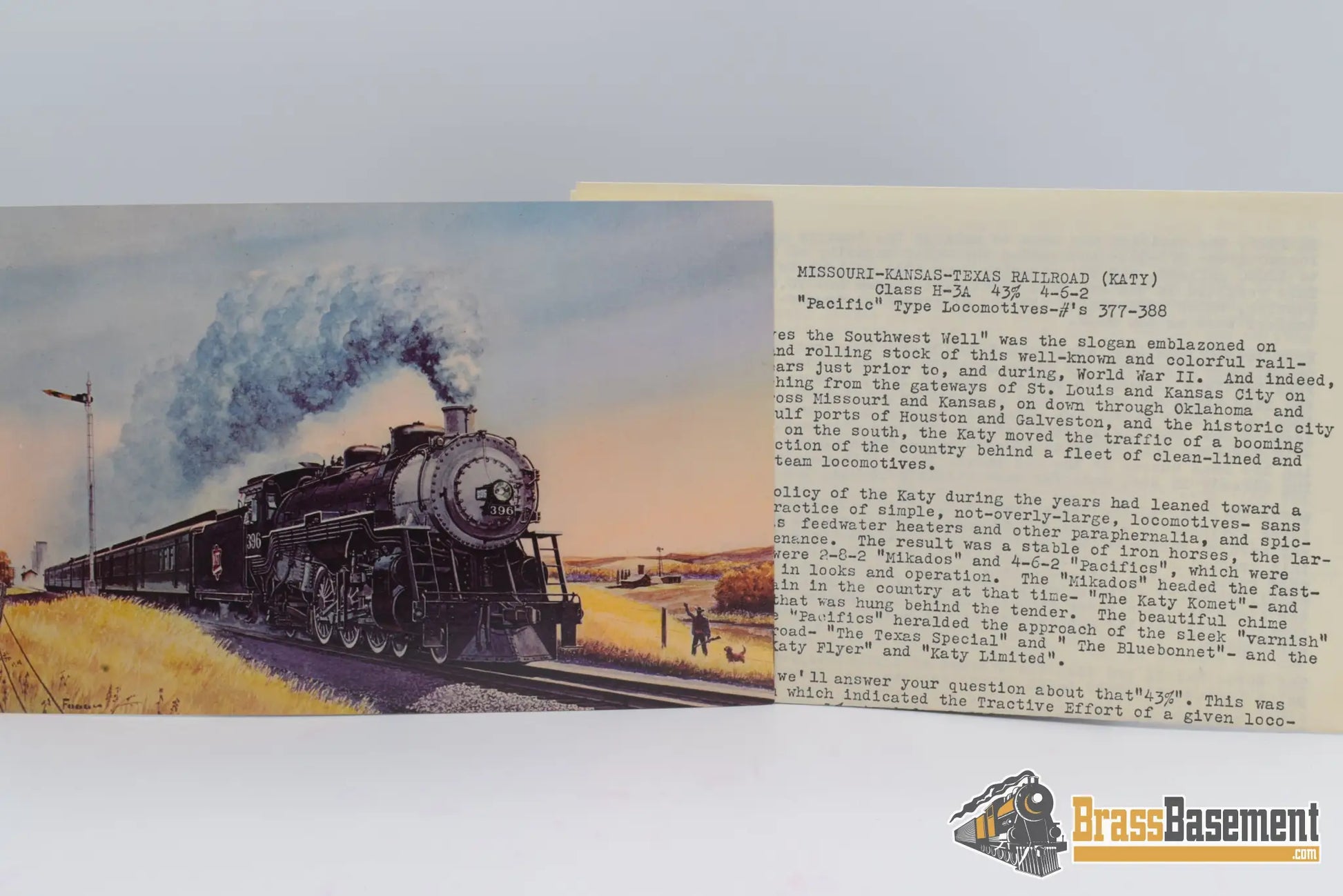 Ho Brass - Hallmark Fujiyama Missouri Kansas Texas Mkt 4 - 6 - 2 H - 3A Pacific Steam