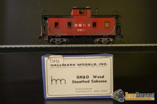 HO Brass Hallmark GM&O Gulf Mobile & Ohio Wood Sheathed Caboose Painted MINT Diesel