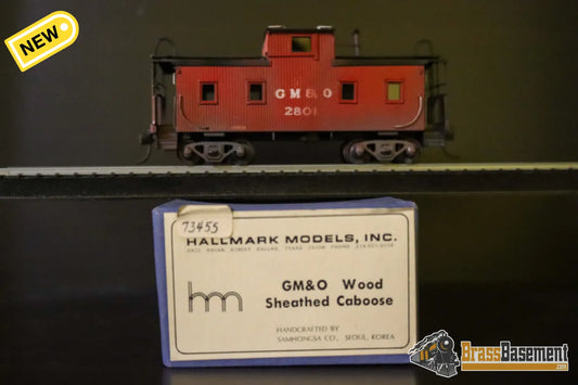 HO Brass Hallmark GM&O Gulf Mobile & Ohio Wood Sheathed Caboose Painted MINT Diesel