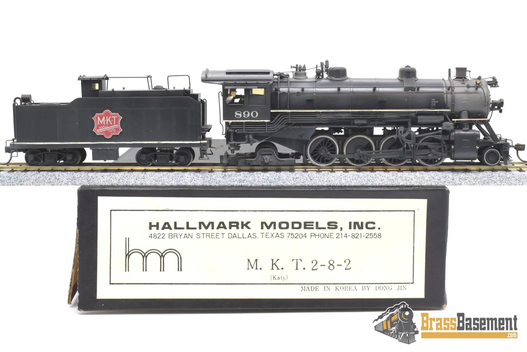 Ho Brass - Hallmark Missouri Kansas Texas Mkt Katy 2 - 8 - 2 Mikado #890 C/P Not Running Steam