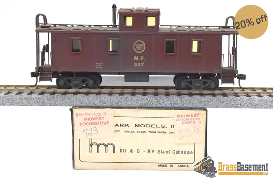 Ho Brass - Hallmark Missouri Pacific Mopac Mv Steel Caboose Custom Painted