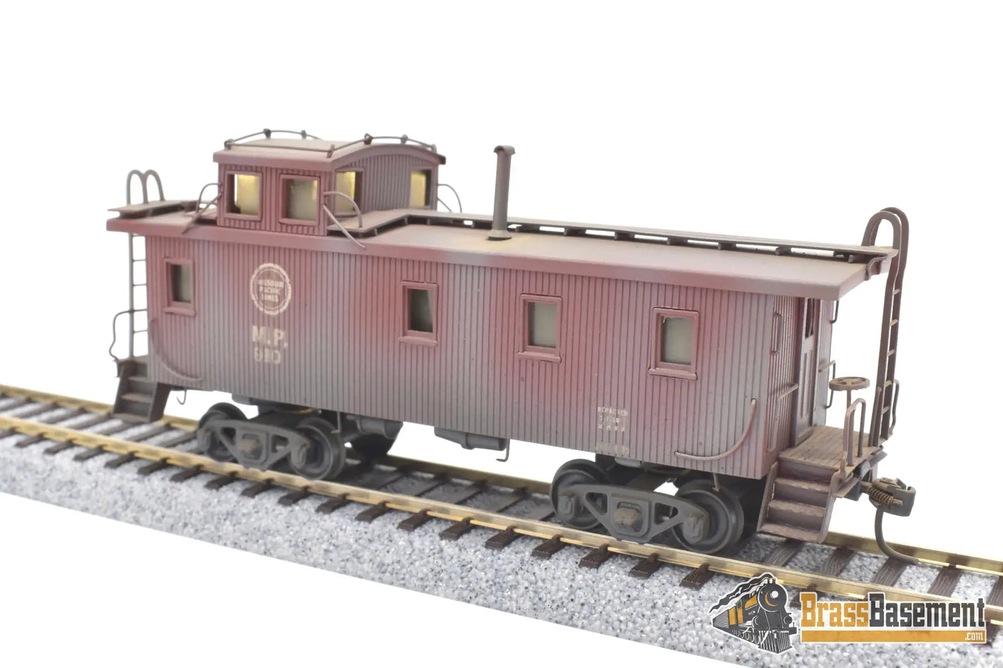 Ho Brass - Hallmark Missouri Pacific Mopac Standard Wood Sheathed Caboose #910 Custom Paint