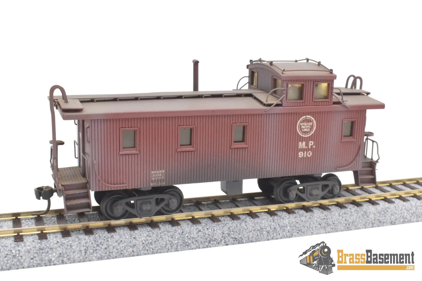 Ho Brass - Hallmark Missouri Pacific Mopac Standard Wood Sheathed Caboose #910 Custom Paint