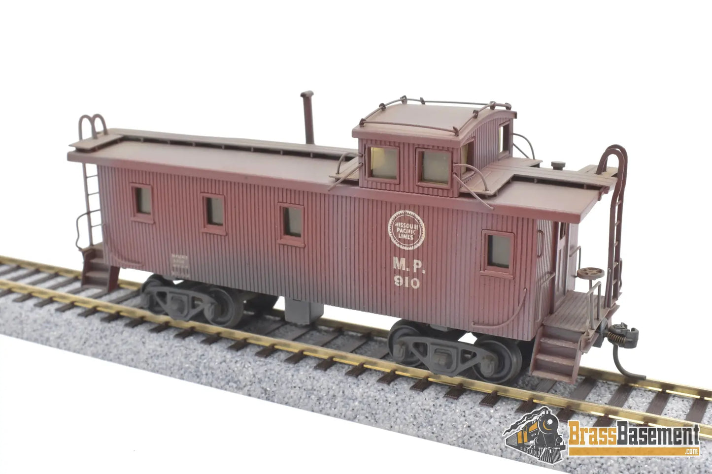 Ho Brass - Hallmark Missouri Pacific Mopac Standard Wood Sheathed Caboose #910 Custom Paint