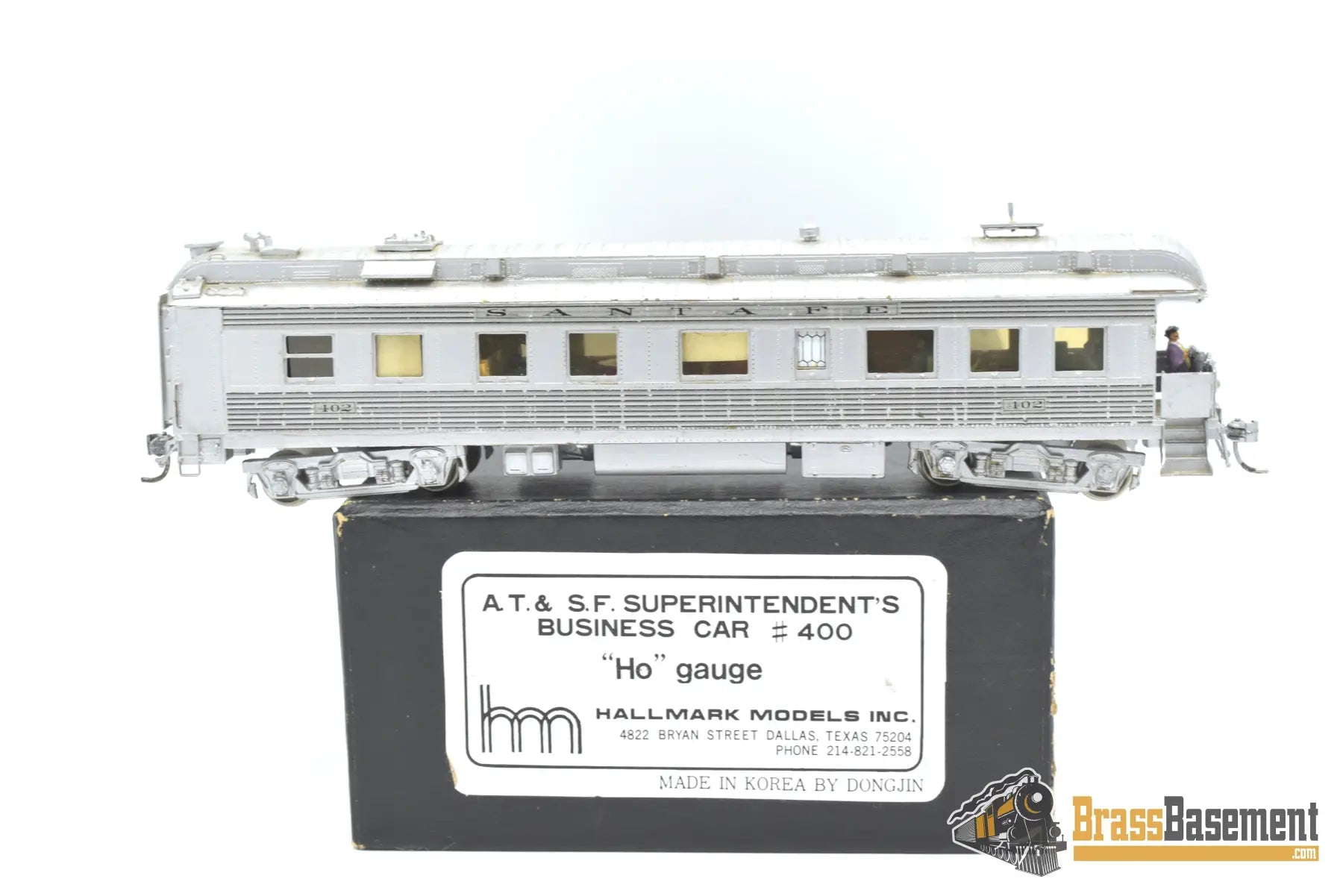 Ho Brass - Hallmark Models Atsf Santa Fe Division Superintendents Car #402 Custom Paint