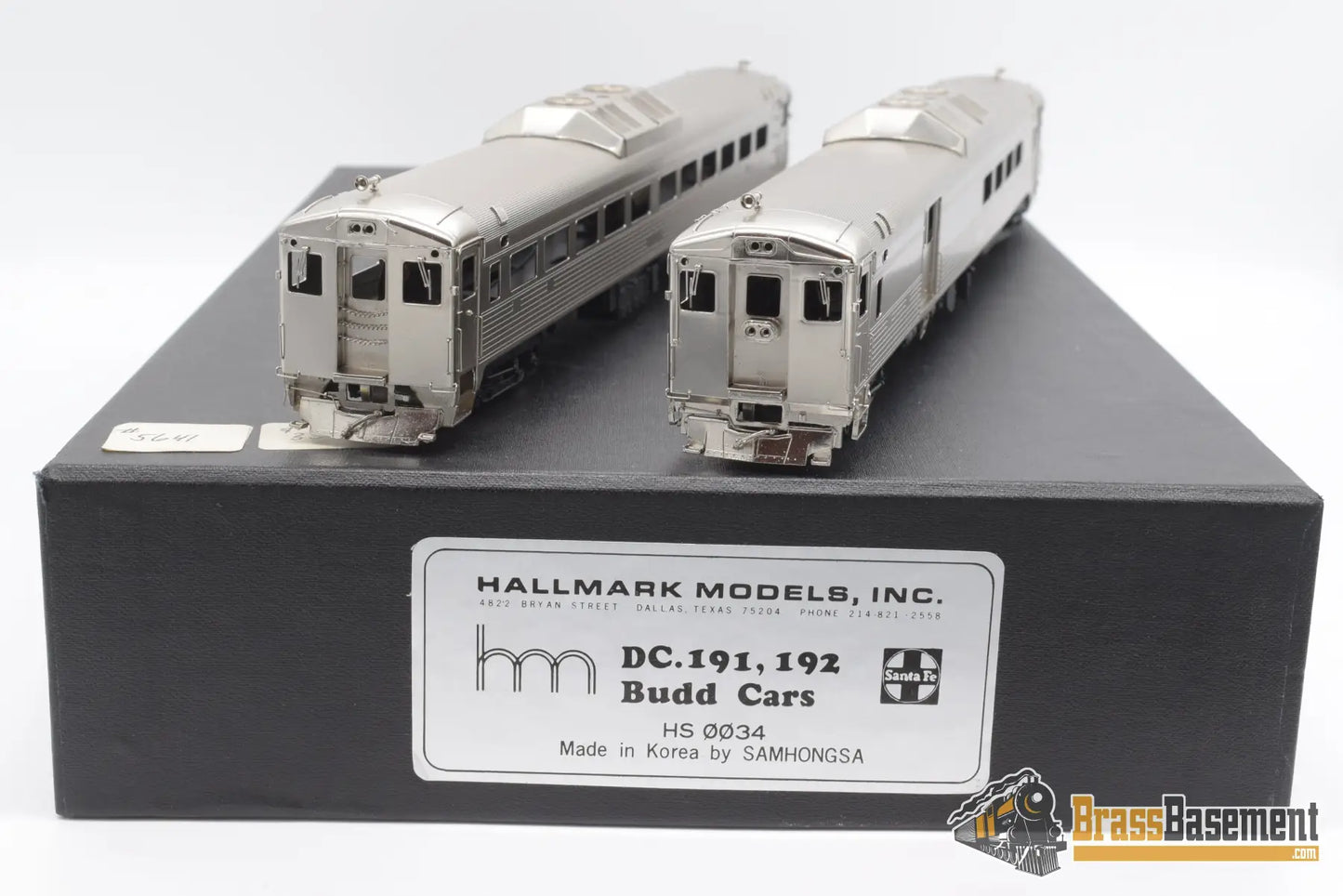 Ho Brass - Hallmark Models Dc 191 192 Bud Rdc Cars Plated Diesel