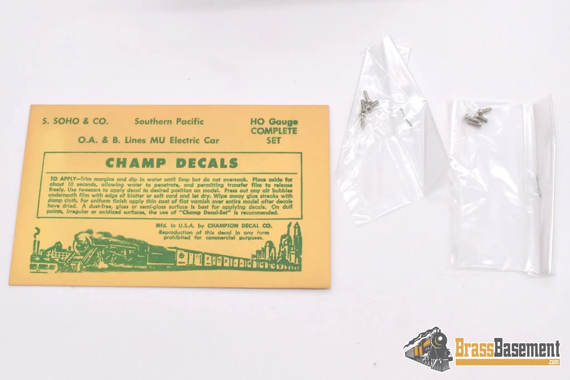 Ho Brass - Hi - Country Southern Pacific Interurban Electric Railway Coach #300 Powered & Trailer