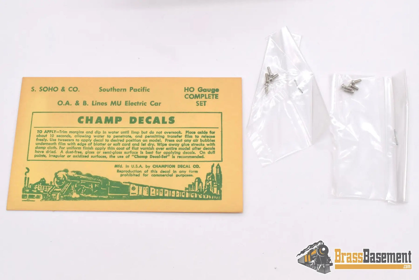 Ho Brass - Hi - Country Southern Pacific Interurban Electric Railway Coach #300 Powered & Trailer