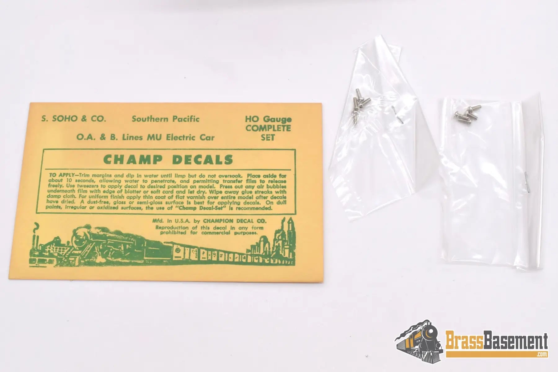 Ho Brass - Hi - Country Southern Pacific Interurban Electric Railway Coach #300 Powered & Trailer