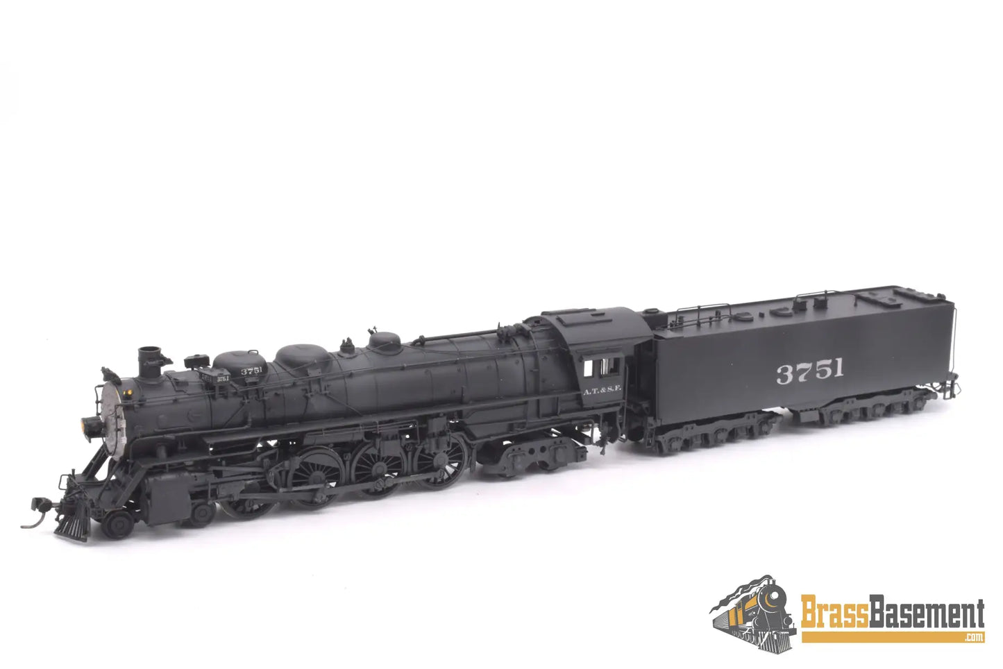 Ho Brass - Key Atsf Santa Fe 3751 Class 4 - 8 - 4 As Delivered Samhongsa C/P Steam