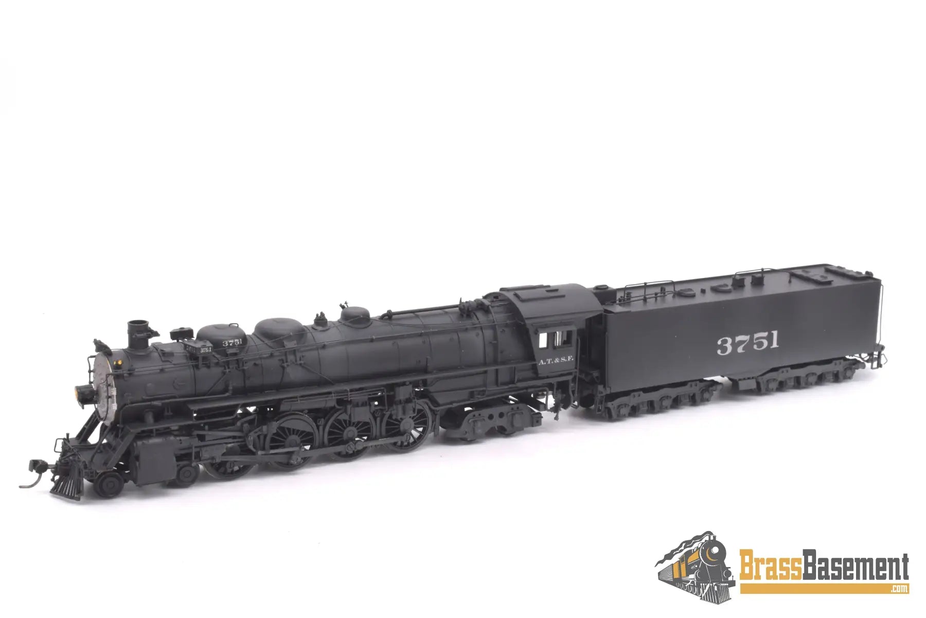 Ho Brass - Key Atsf Santa Fe 3751 Class 4 - 8 - 4 As Delivered Samhongsa C/P Steam