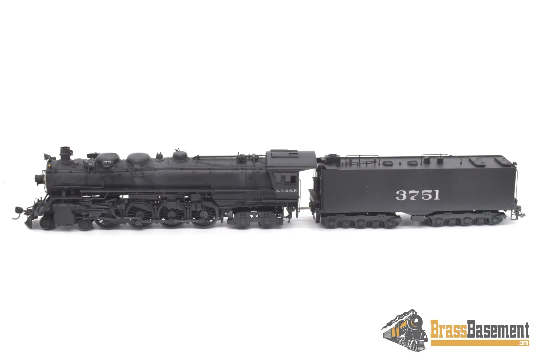 Ho Brass - Key Atsf Santa Fe 3751 Class 4 - 8 - 4 As Delivered Samhongsa C/P Steam