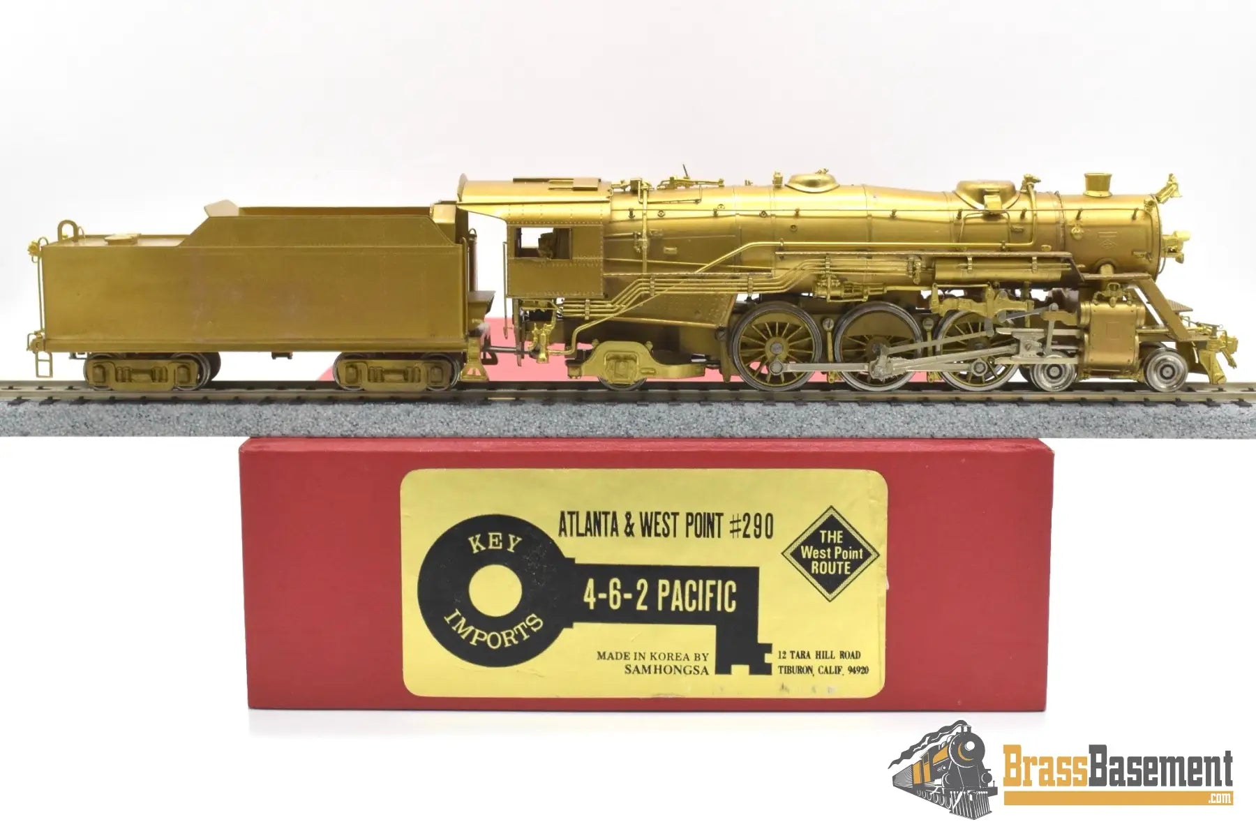 HO Brass - Key Imports A&WP Atlanta & West Point #290 4-6-2 - Rare Steam