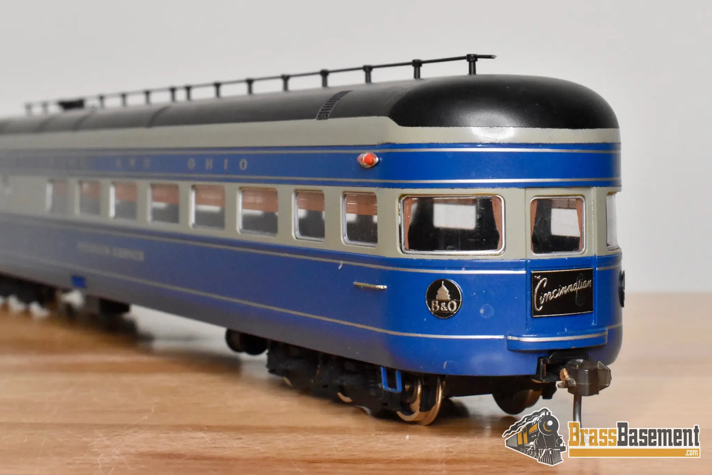 HO Brass - Key Imports Baltimore & Ohio B&O 5-Car Cincinnatian Set - Made in Japan - Wrong Blue - Steam