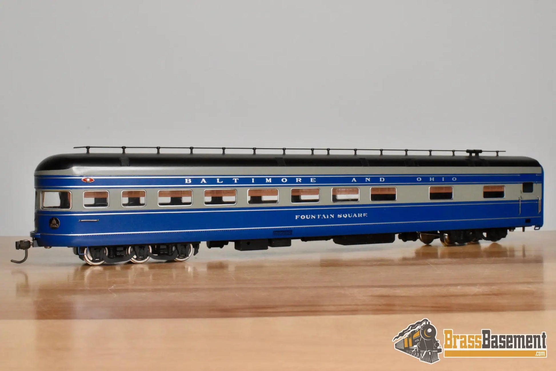 HO Brass - Key Imports Baltimore & Ohio B&O 5-Car Cincinnatian Set - Made in Japan - Wrong Blue - Steam