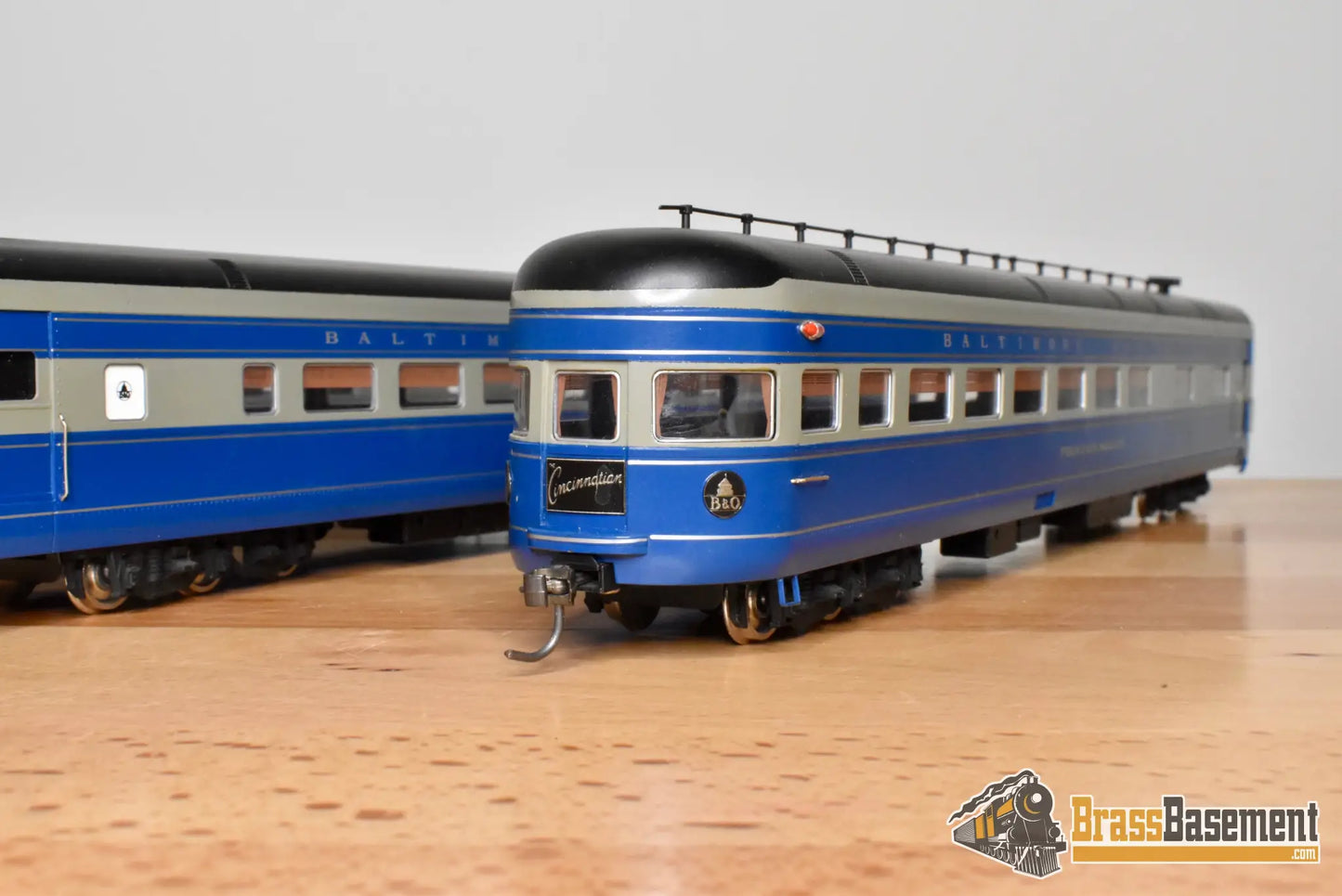 HO Brass - Key Imports Baltimore & Ohio B&O 5-Car Cincinnatian Set - Made in Japan - Wrong Blue - Steam