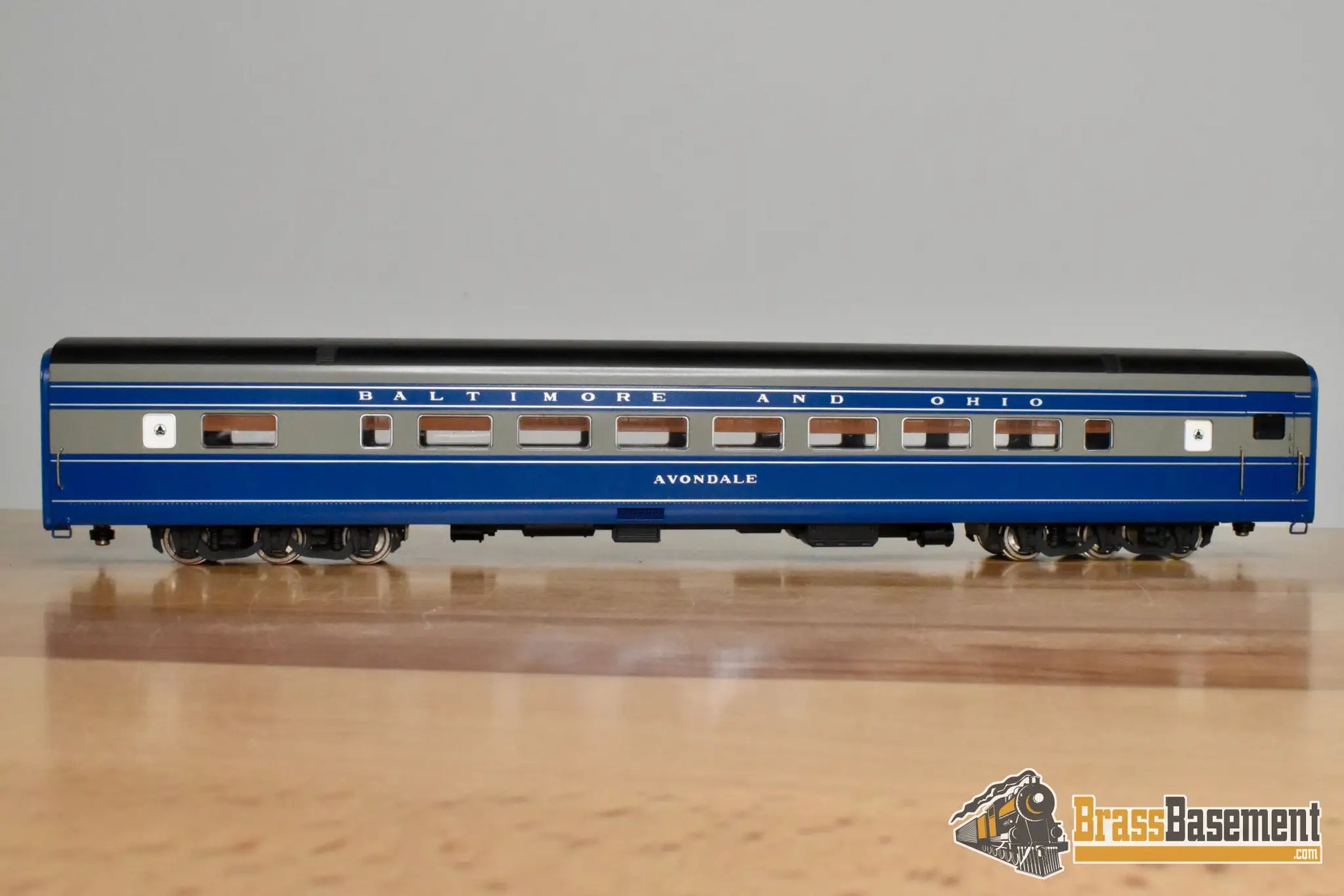 HO Brass - Key Imports Baltimore & Ohio B&O 5-Car Cincinnatian Set - Made in Japan - Wrong Blue - Steam