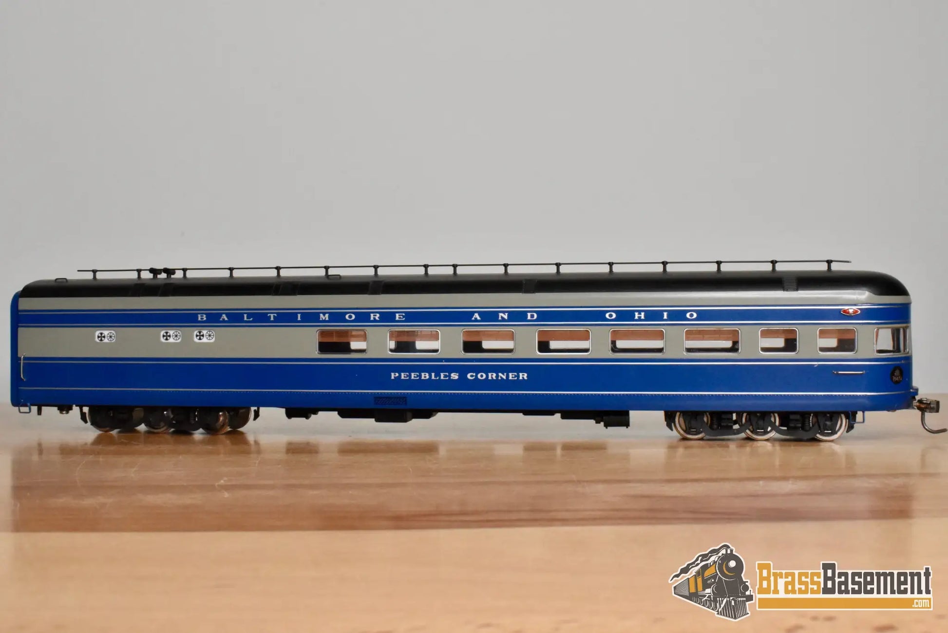 HO Brass - Key Imports Baltimore & Ohio B&O 5-Car Cincinnatian Set - Made in Japan - Wrong Blue - Steam