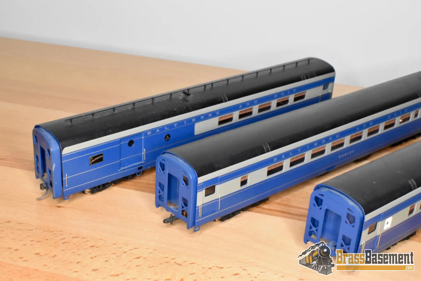 HO Brass - Key Imports Baltimore & Ohio B&O 5-Car Cincinnatian Set - Made in Japan - Wrong Blue - Steam