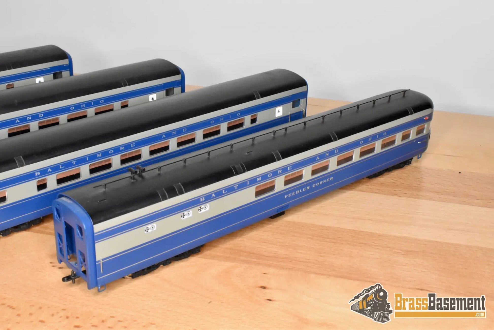 HO Brass - Key Imports Baltimore & Ohio B&O 5-Car Cincinnatian Set - Made in Japan - Wrong Blue - Steam