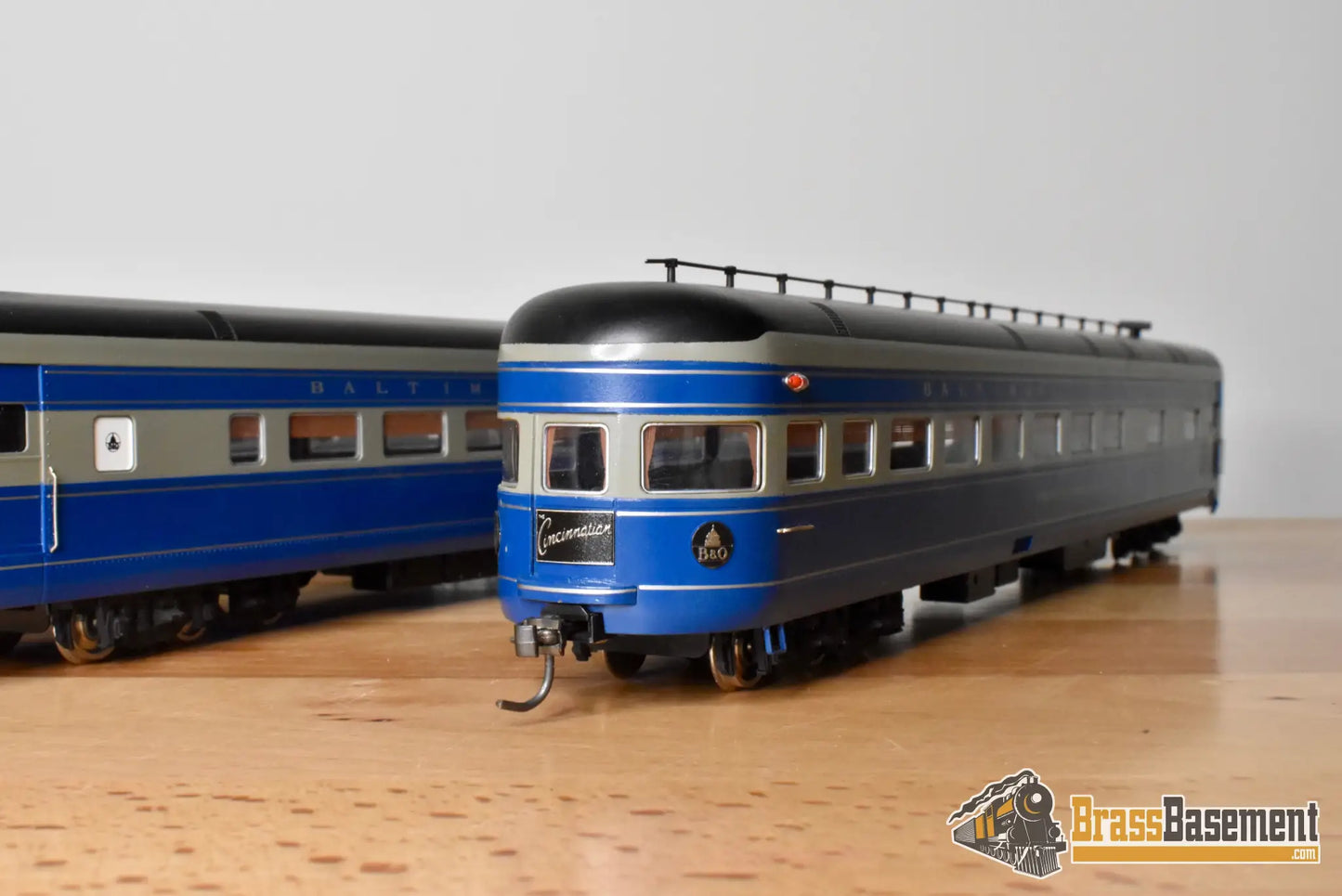 HO Brass - Key Imports Baltimore & Ohio B&O 5-Car Cincinnatian Set - Made in Japan - Wrong Blue - Steam