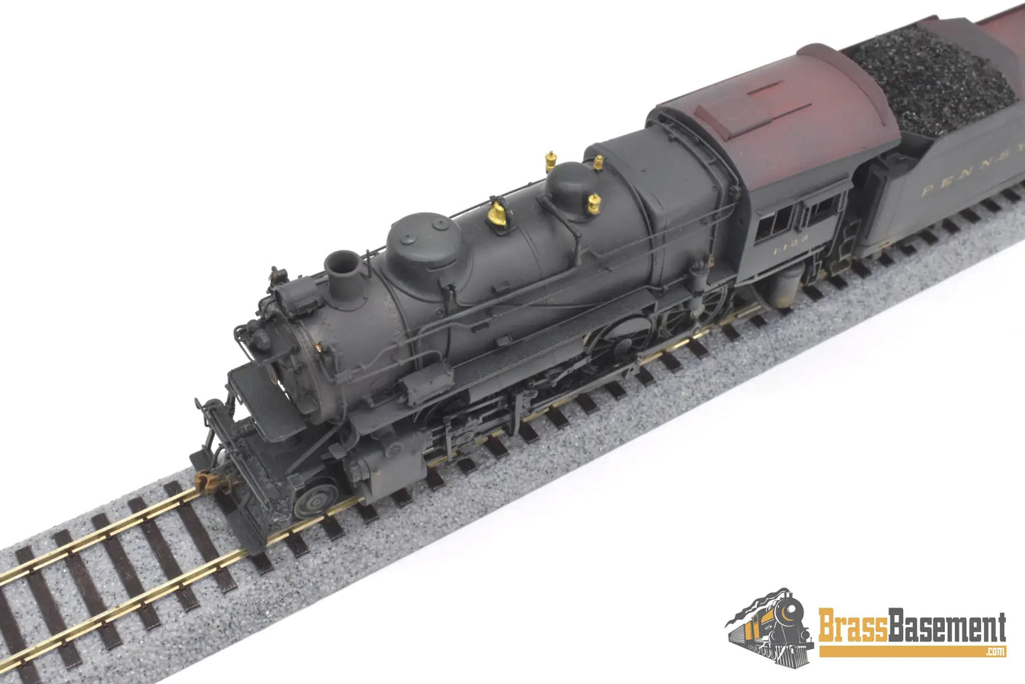 Ho Brass - Key Imports C/S #50 Pennsylvania Rr Prr H9S 2-8-0 #1132 F/P Weathered Steam