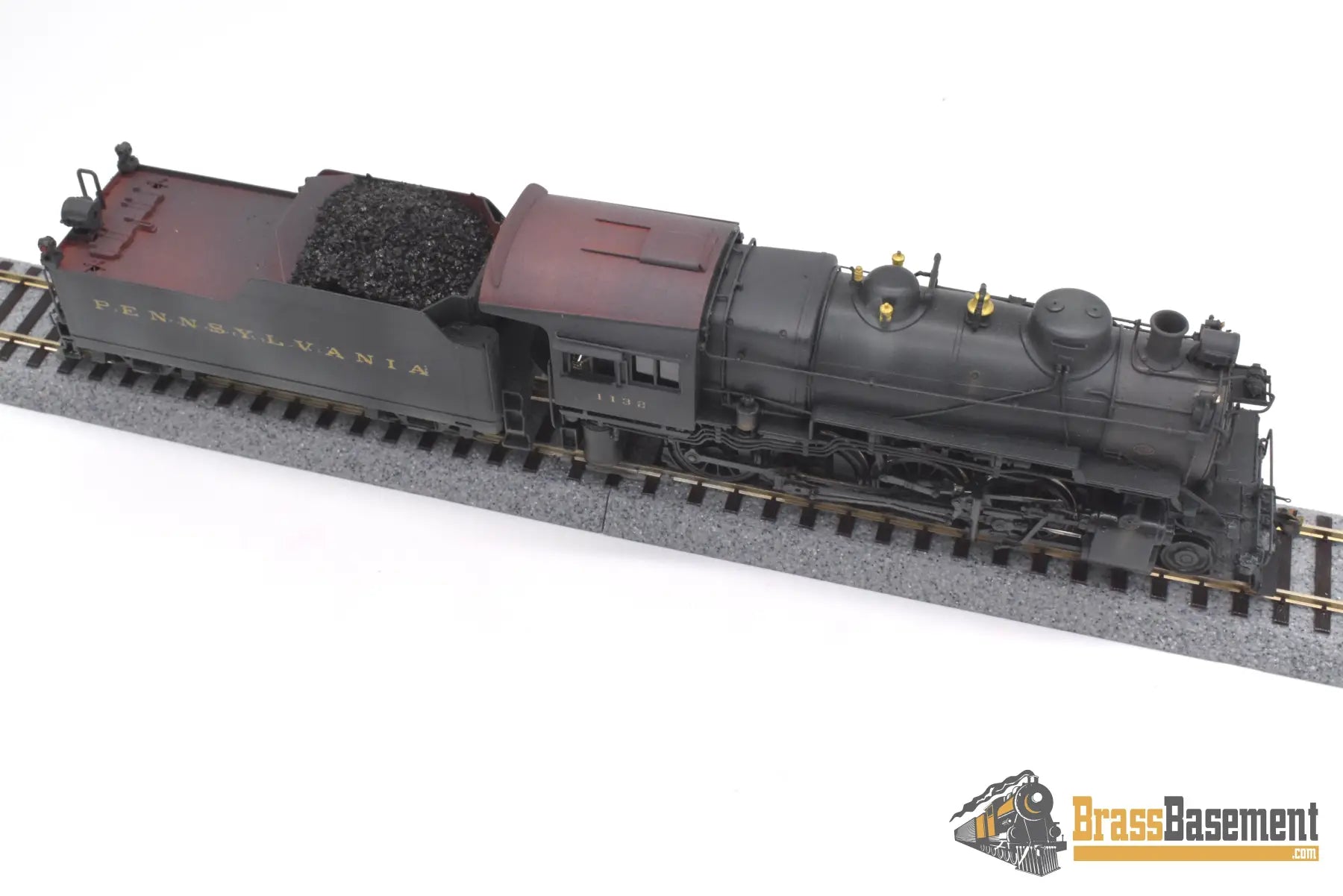 Ho Brass - Key Imports C/S #50 Pennsylvania Rr Prr H9S 2-8-0 #1132 F/P Weathered Steam