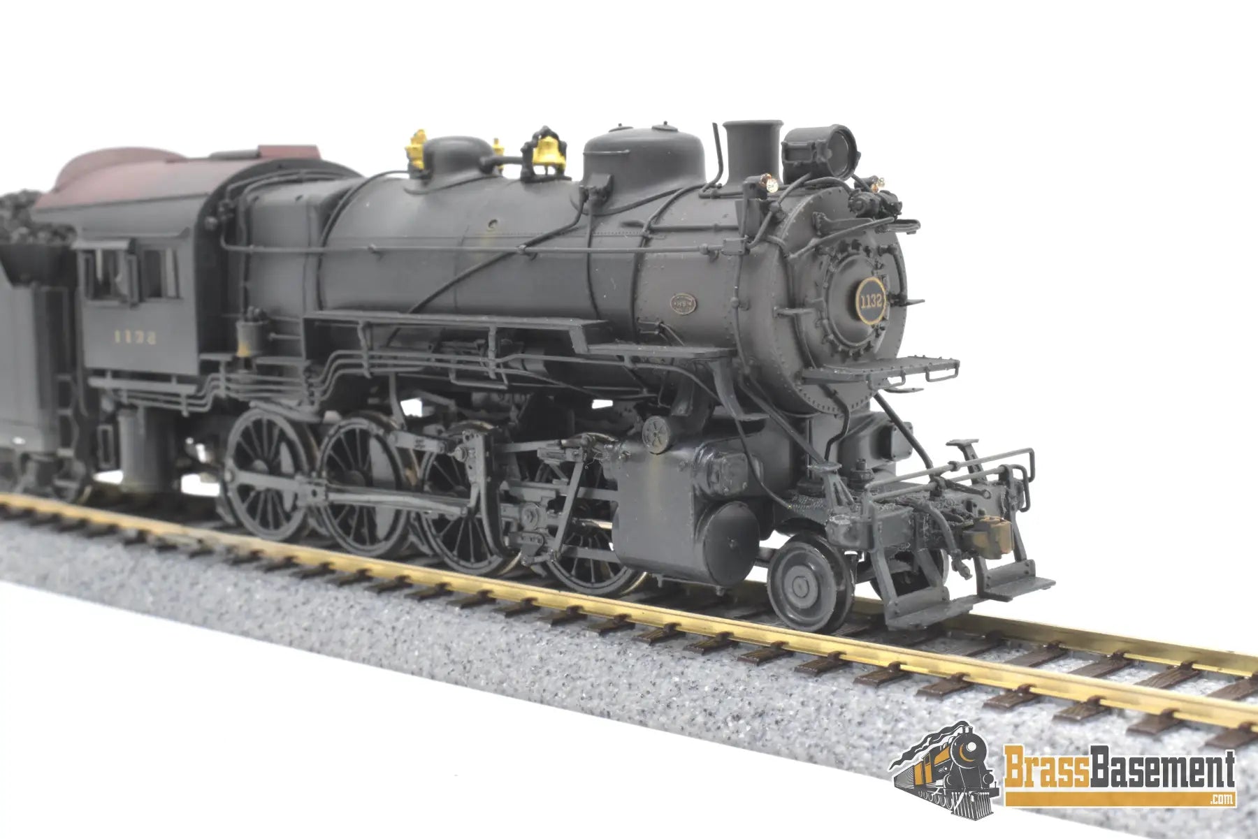 Ho Brass - Key Imports C/S #50 Pennsylvania Rr Prr H9S 2-8-0 #1132 F/P Weathered Steam