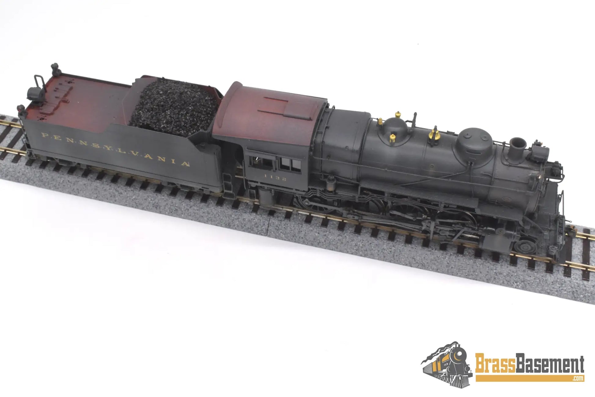 Ho Brass - Key Imports C/S #50 Pennsylvania Rr Prr H9S 2-8-0 #1132 F/P Weathered Steam