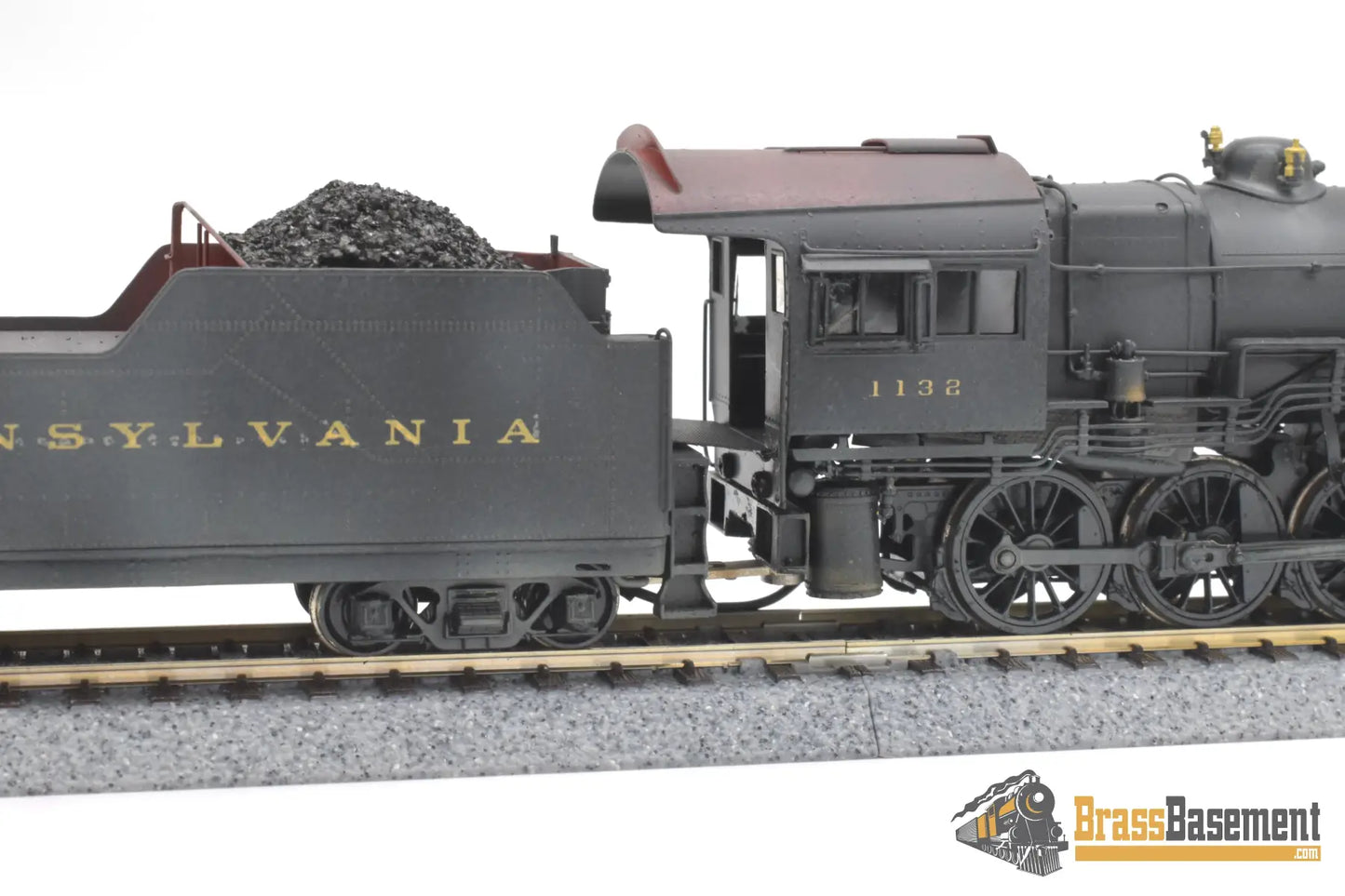 Ho Brass - Key Imports C/S #50 Pennsylvania Rr Prr H9S 2-8-0 #1132 F/P Weathered Steam