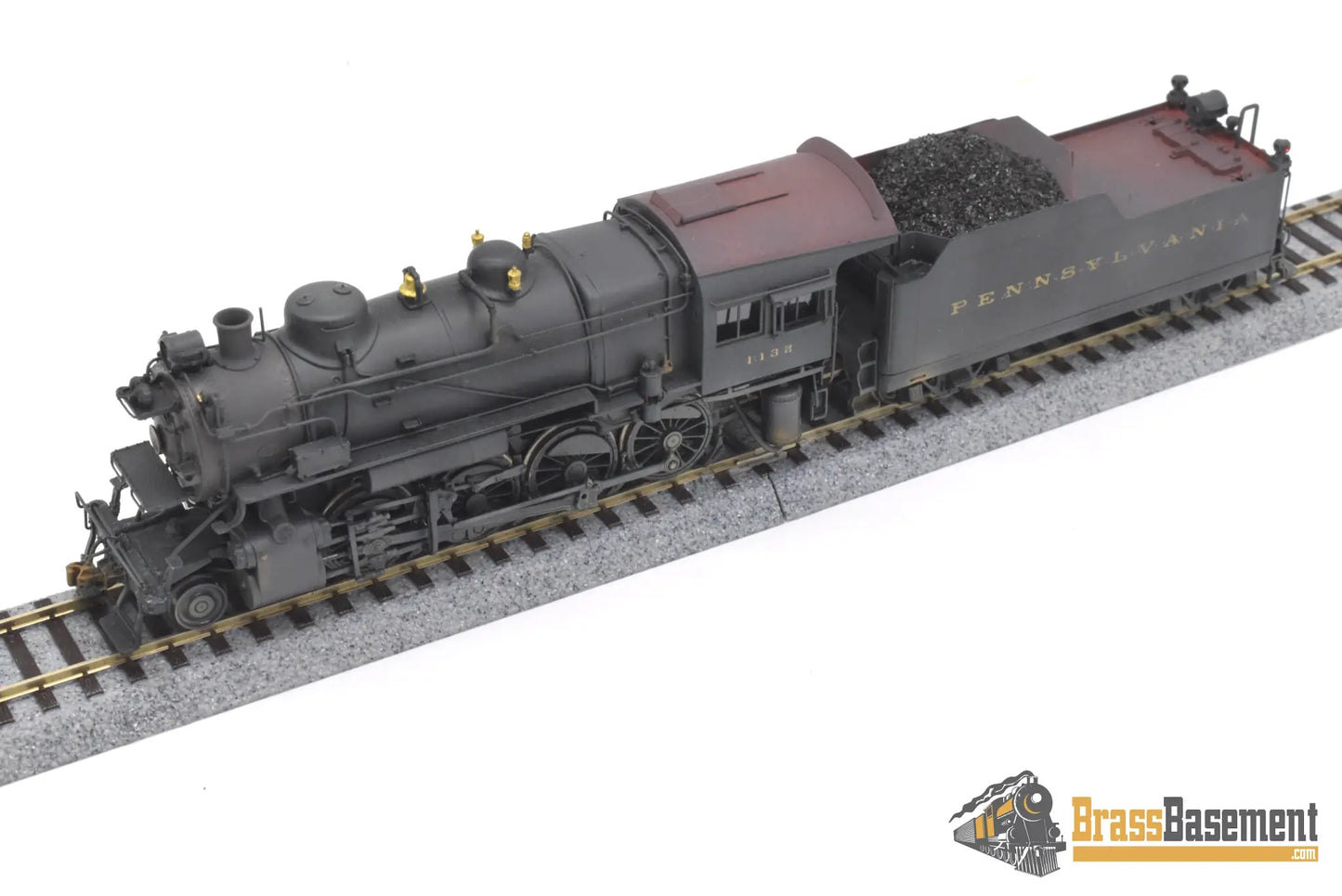 Ho Brass - Key Imports C/S #50 Pennsylvania Rr Prr H9S 2-8-0 #1132 F/P Weathered Steam