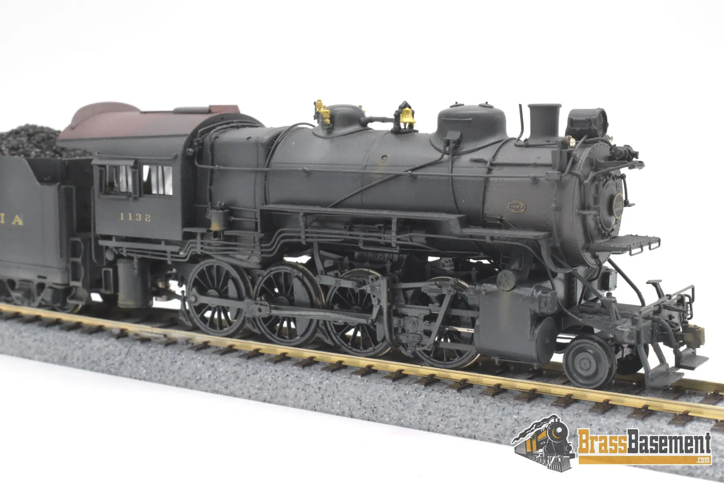 Ho Brass - Key Imports C/S #50 Pennsylvania Rr Prr H9S 2-8-0 #1132 F/P Weathered Steam