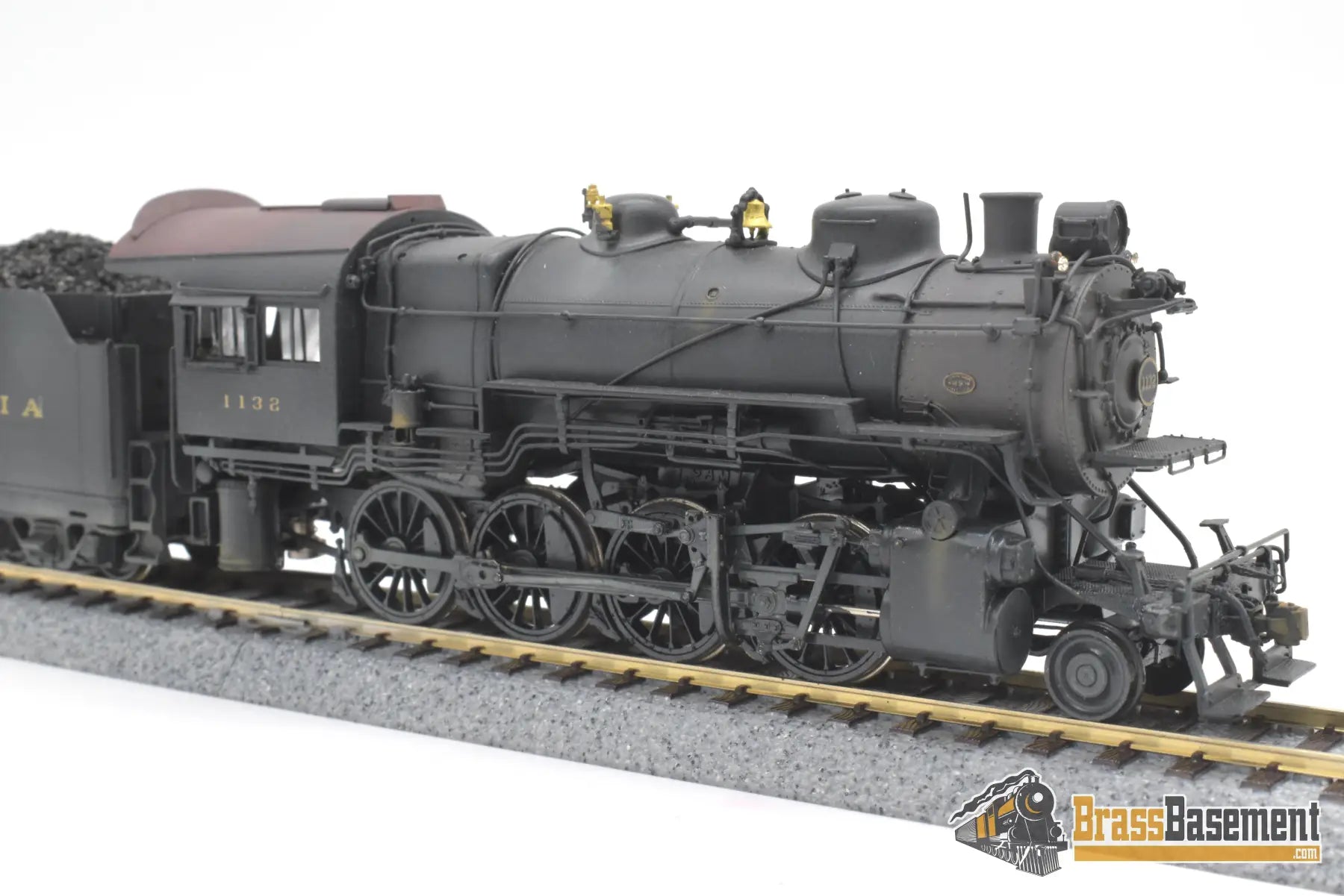 Ho Brass - Key Imports C/S #50 Pennsylvania Rr Prr H9S 2-8-0 #1132 F/P Weathered Steam