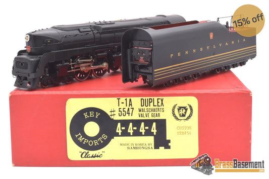 Ho Brass - Key Imports C/S #54 Pennsylvania Rr Prr T1 4 - 4 - 4 - 4 #5547 Walschaerts Valve Gear
