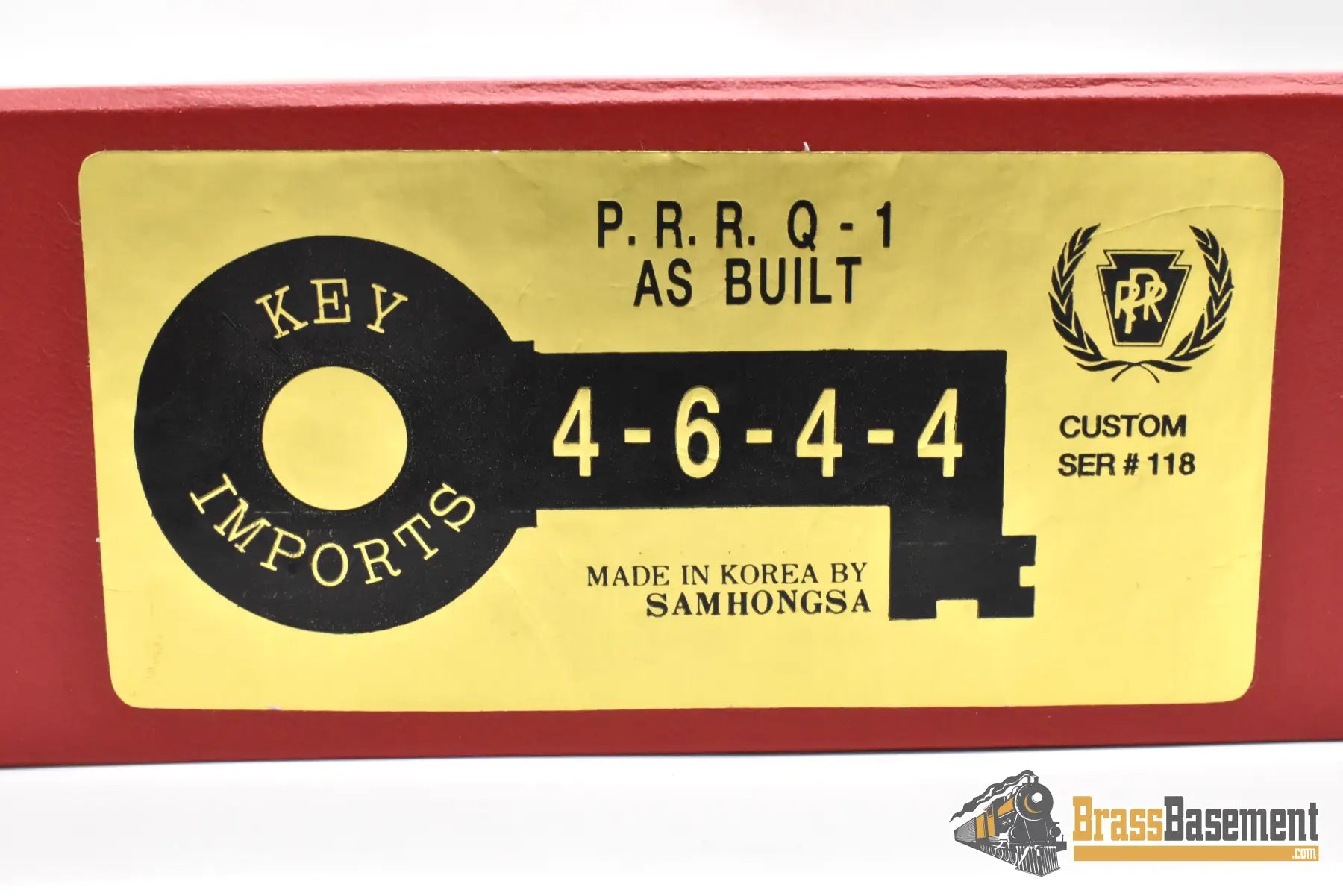 HO Brass - Key Imports CS 118 Pennsylvania RR PRR Q-1 4-6-4-4 #6130 STREAMLINED - FP Mint Steam