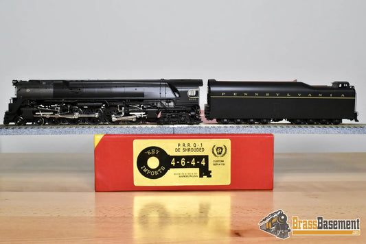 HO Brass - Key Imports Custom Series 118 Pennsylvania RR PRR Q-1 4-6-4-4 #6130 Unstreamlined - FP Mint - Steam