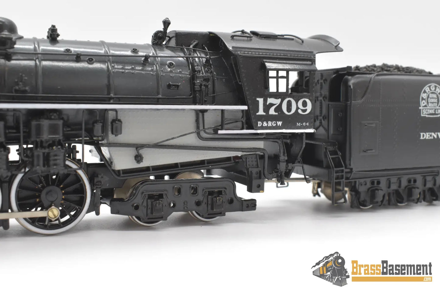 Ho Brass - Key Imports D&Rgw Rio Grande M - 64 4 - 8 - 4 Northern #1709 Pro Custom Paint Steam