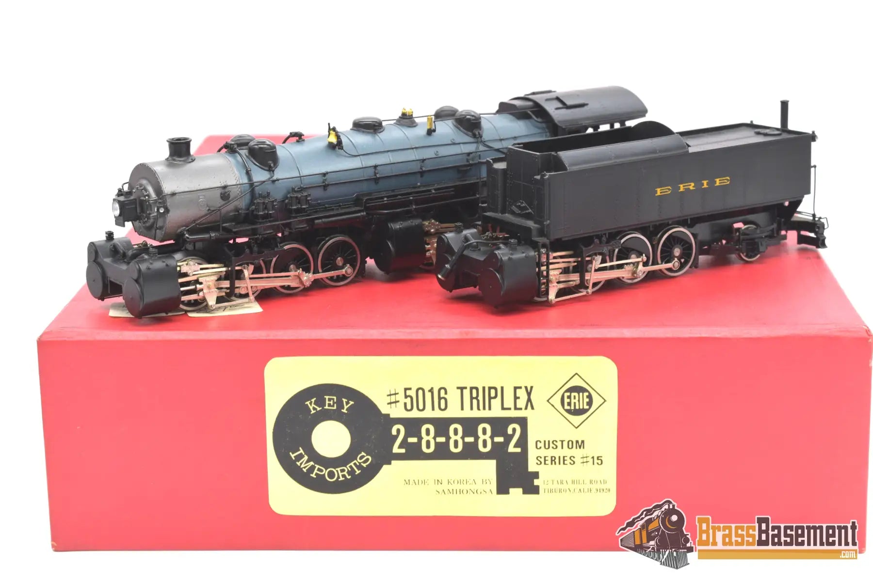 Ho Brass - Key Imports Erie Triplex #5016 2 - 8 - 8 - 8 - 2 1985 Run Cs #15