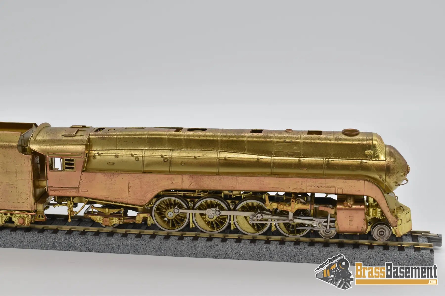 Ho Brass - Key Imports N&W K - 2 4 - 8 - 2 Streamlined Mountain Locomotive Tarnished Steam