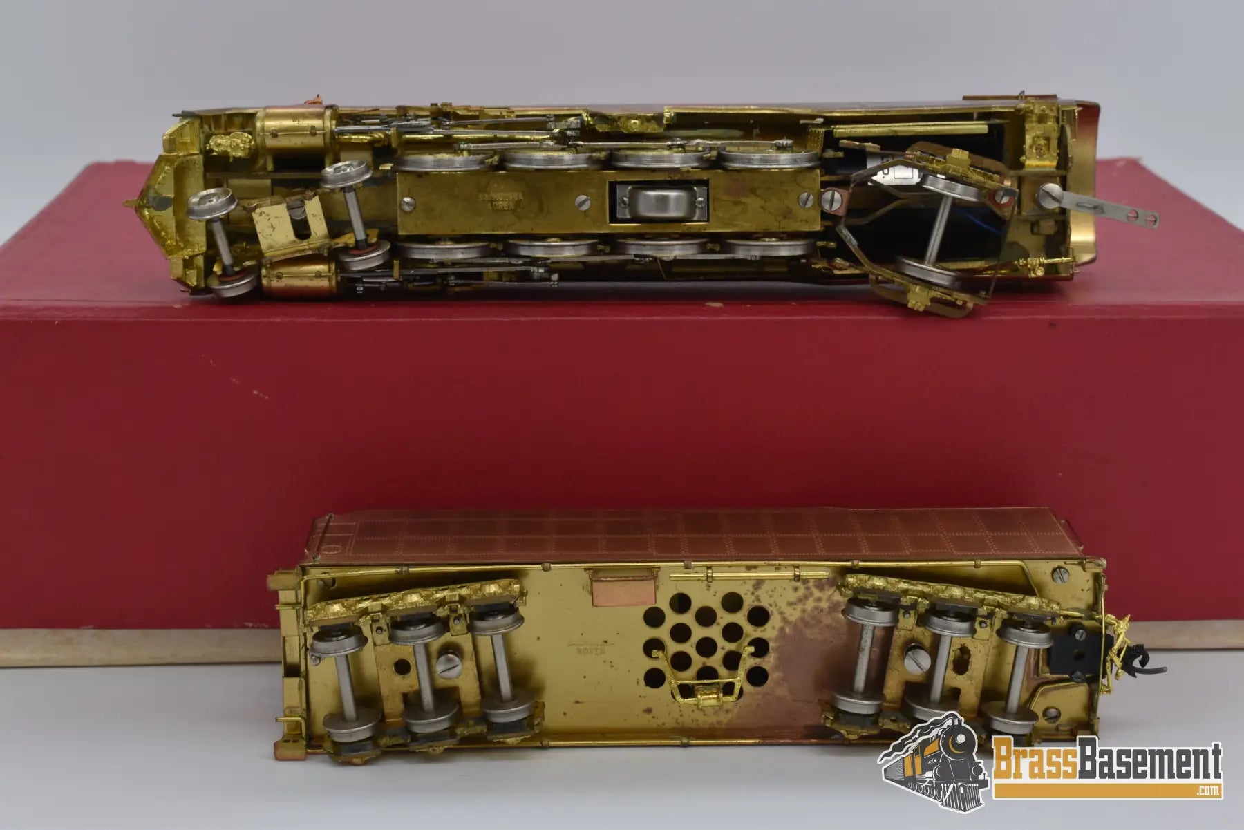 Ho Brass - Key Imports N&W K - 2 4 - 8 - 2 Streamlined Mountain Locomotive Tarnished Steam