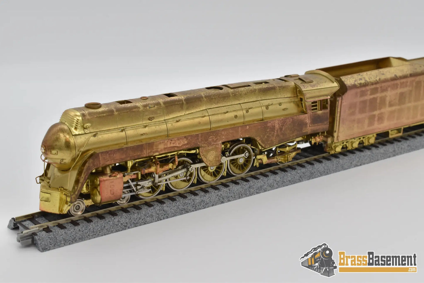 Ho Brass - Key Imports N&W K - 2 4 - 8 - 2 Streamlined Mountain Locomotive Tarnished Steam