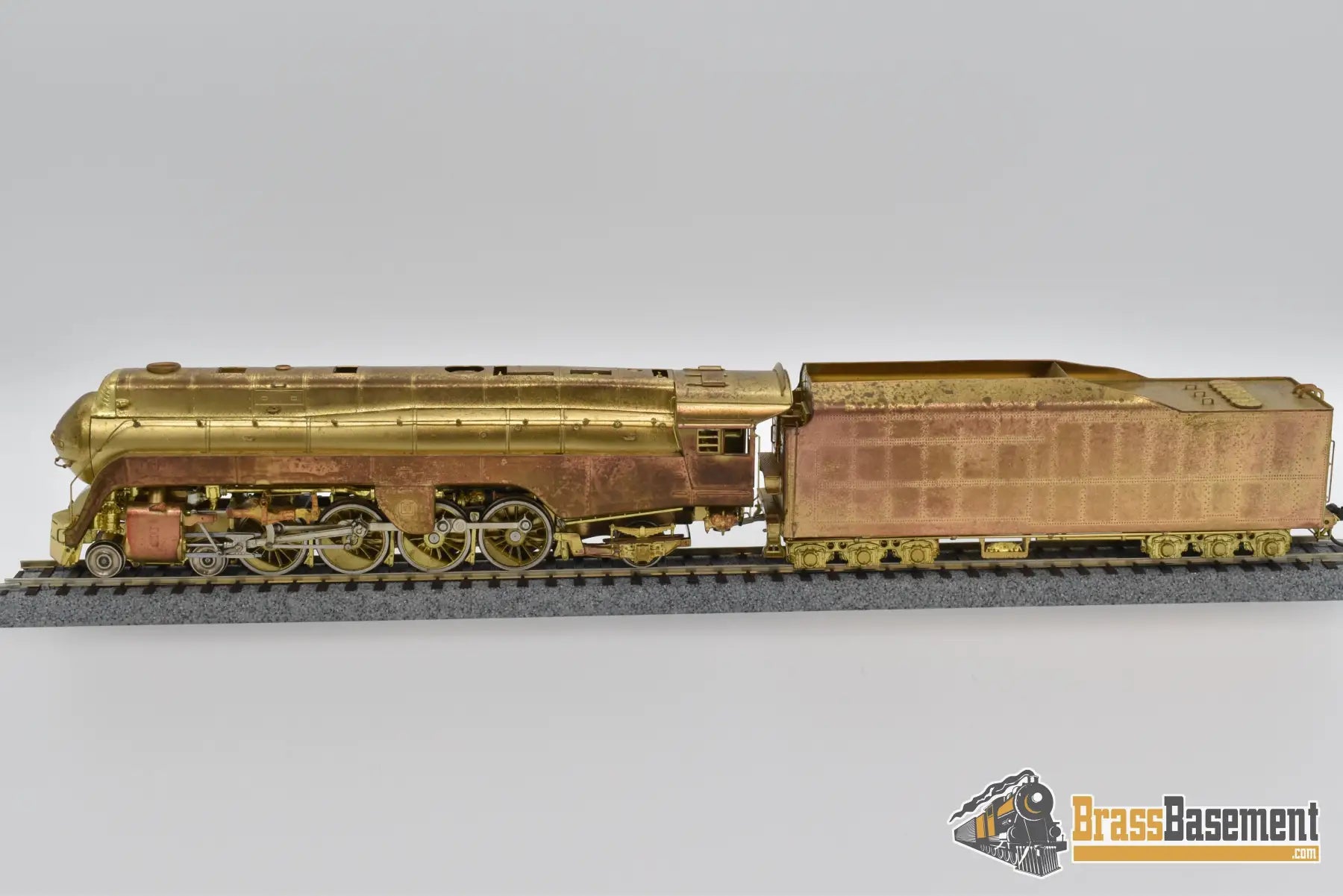 Ho Brass - Key Imports N&W K - 2 4 - 8 - 2 Streamlined Mountain Locomotive Tarnished Steam