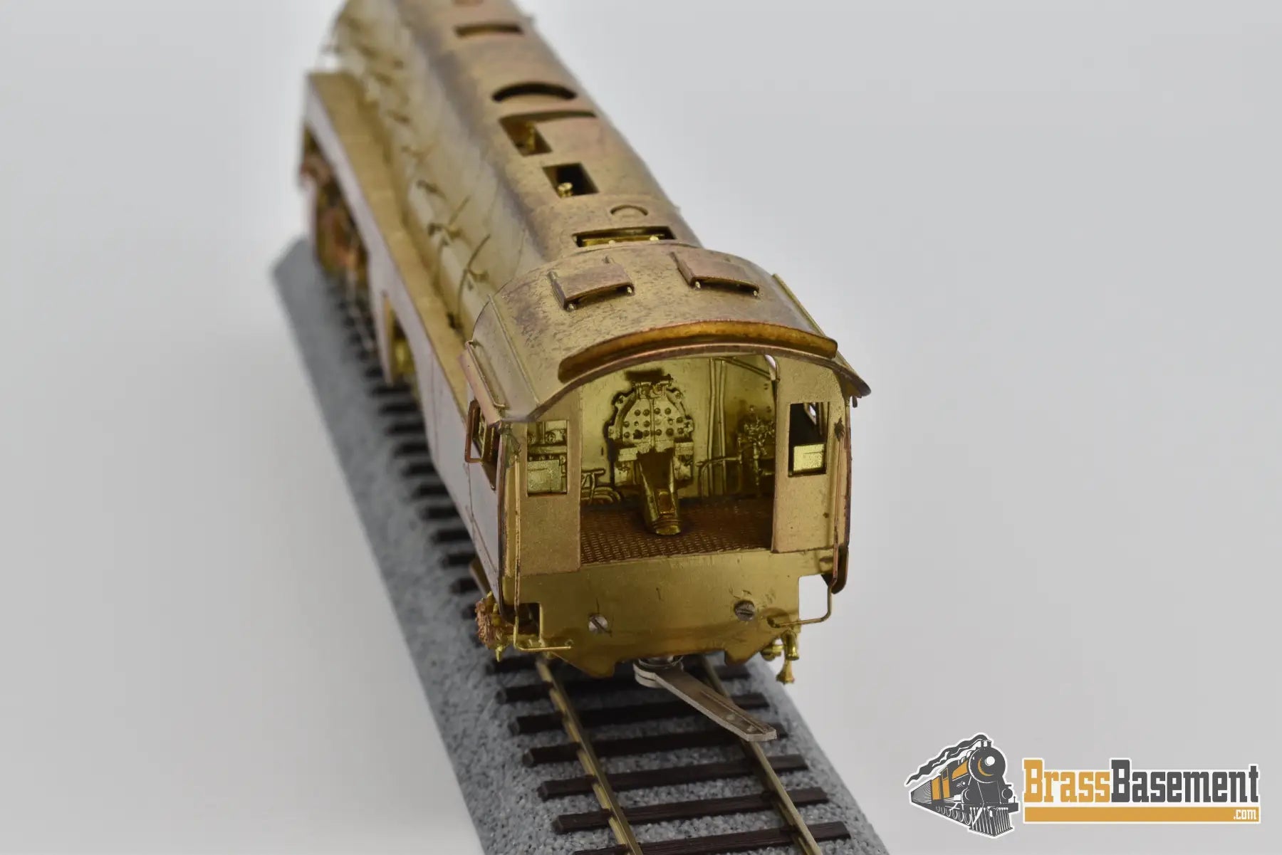 Ho Brass - Key Imports N&W K - 2 4 - 8 - 2 Streamlined Mountain Locomotive Tarnished Steam