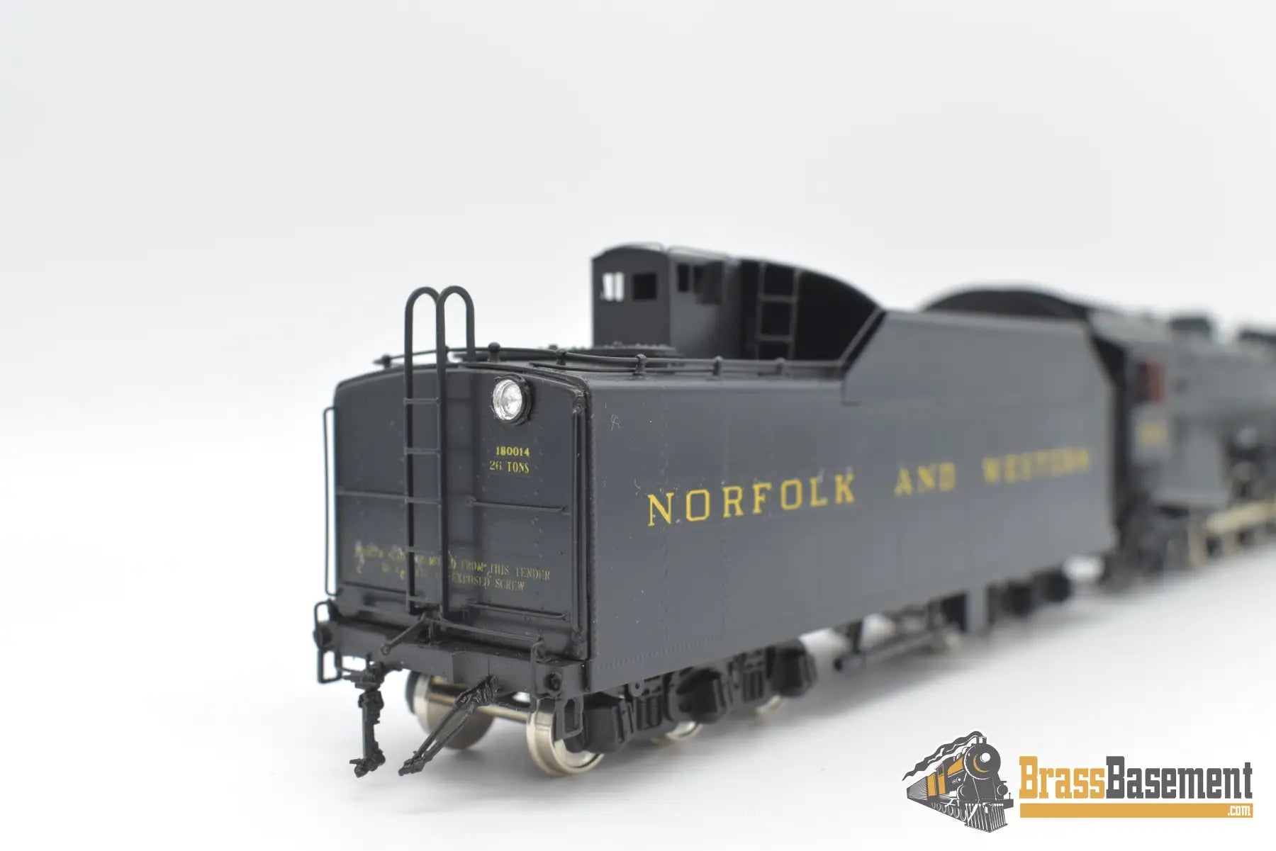 Ho Brass - Key Imports N&W Norfolk & Western K - 1 4 - 8 - 2 #114 W/ 16000G Tender Custom Series