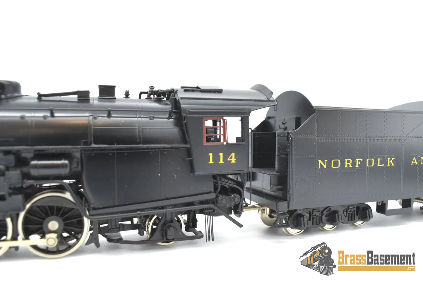 Ho Brass - Key Imports N&W Norfolk & Western K - 1 4 - 8 - 2 #114 W/ 16000G Tender Custom Series