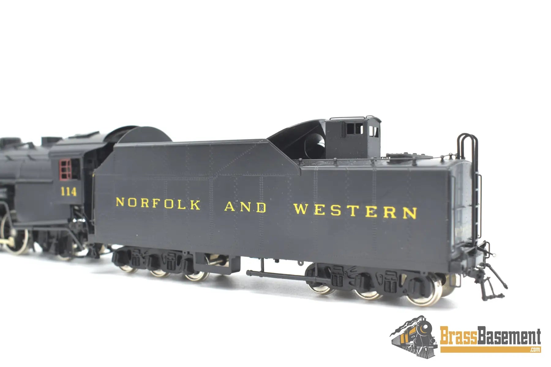 Ho Brass - Key Imports N&W Norfolk & Western K - 1 4 - 8 - 2 #114 W/ 16000G Tender Custom Series