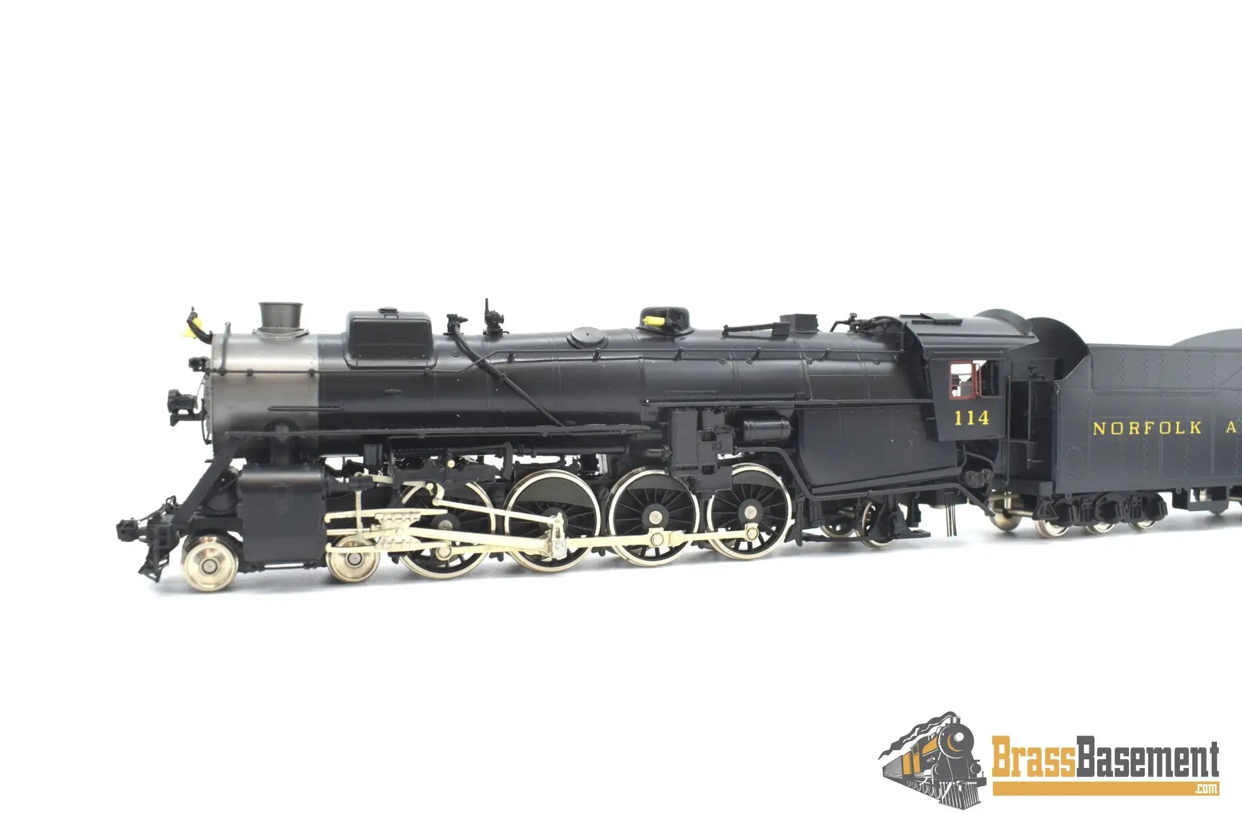 Ho Brass - Key Imports N&W Norfolk & Western K - 1 4 - 8 - 2 #114 W/ 16000G Tender Custom Series