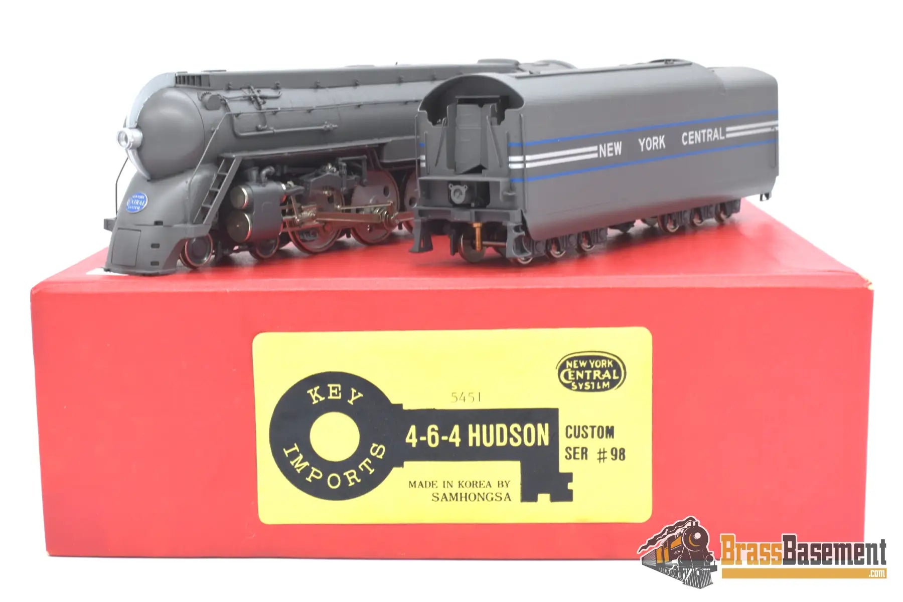 Ho Brass - Key Imports New York Central 4 - 6 - 4 Hudson #5451 20Th Century Limited Steam